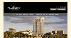 Desktop Screenshot of platinumnationaltitle.com